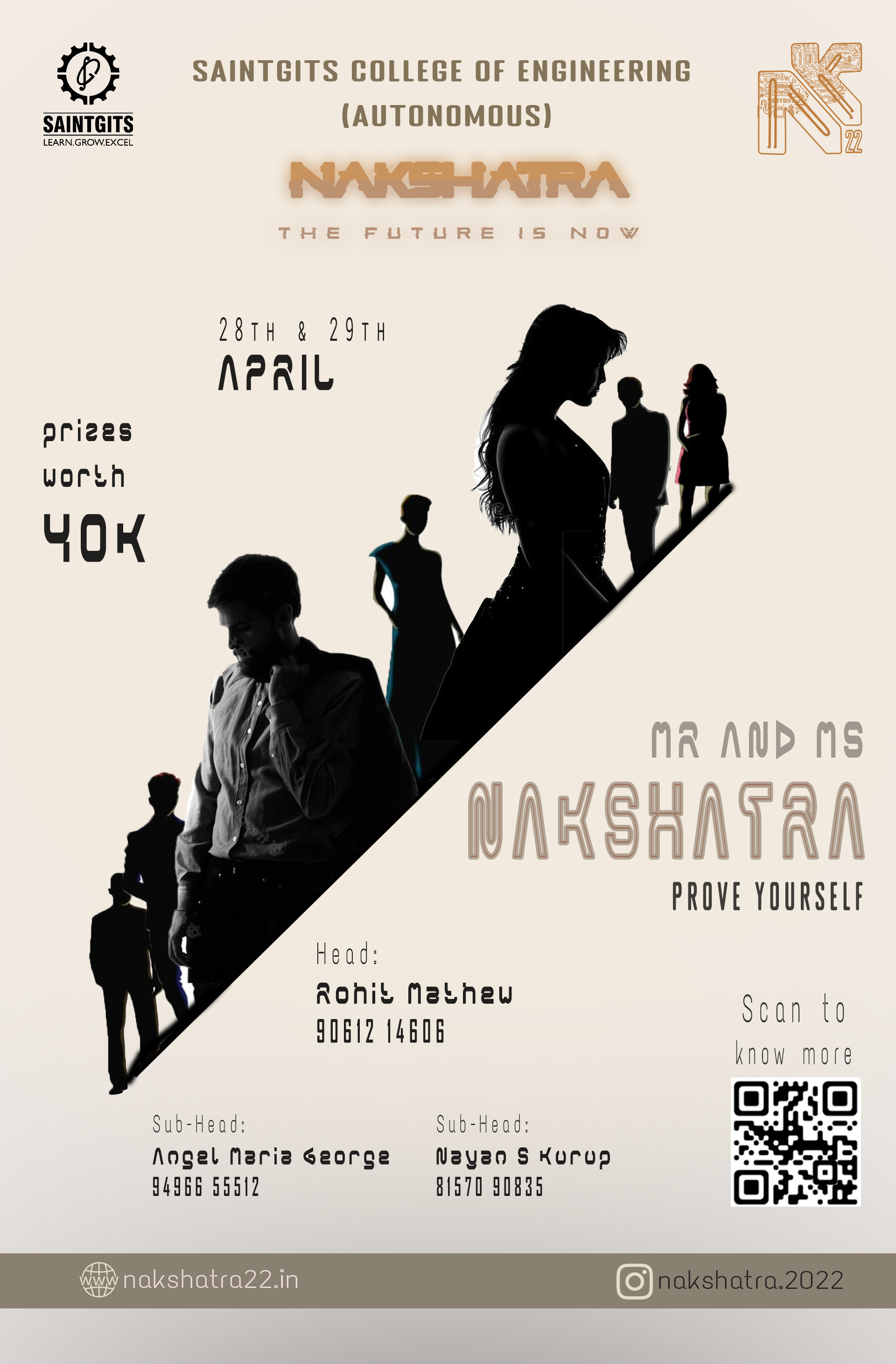 Mr & Ms event poster